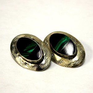 Vintage Taxco Sunburst Earrings in Sterling Silve